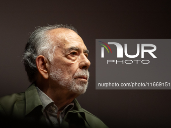 Director Francis Ford Coppola attends the Francis Ford Coppola Masterclass during the 19th Rome Film Festival at Sala Sinopoli in Rome, Ital...