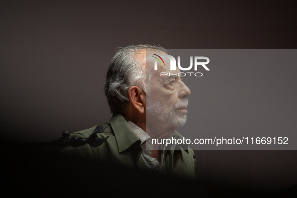 Director Francis Ford Coppola attends the Francis Ford Coppola Masterclass during the 19th Rome Film Festival at Sala Sinopoli in Rome, Ital...