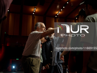 Director Francis Ford Coppola attends the Francis Ford Coppola Masterclass during the 19th Rome Film Festival at Sala Sinopoli in Rome, Ital...