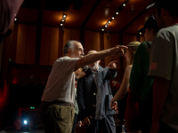 Director Francis Ford Coppola attends the Francis Ford Coppola Masterclass during the 19th Rome Film Festival at Sala Sinopoli in Rome, Ital...