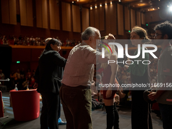 Director Francis Ford Coppola attends the Francis Ford Coppola Masterclass during the 19th Rome Film Festival at Sala Sinopoli in Rome, Ital...