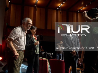 Director Francis Ford Coppola attends the Francis Ford Coppola Masterclass during the 19th Rome Film Festival at Sala Sinopoli in Rome, Ital...