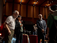 Director Francis Ford Coppola attends the Francis Ford Coppola Masterclass during the 19th Rome Film Festival at Sala Sinopoli in Rome, Ital...