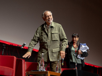 Director Francis Ford Coppola attends the Francis Ford Coppola Masterclass during the 19th Rome Film Festival at Sala Sinopoli in Rome, Ital...