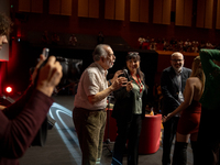 Director Francis Ford Coppola attends the Francis Ford Coppola Masterclass during the 19th Rome Film Festival at Sala Sinopoli in Rome, Ital...