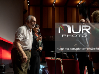 Director Francis Ford Coppola attends the Francis Ford Coppola Masterclass during the 19th Rome Film Festival at Sala Sinopoli in Rome, Ital...