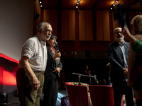 Director Francis Ford Coppola attends the Francis Ford Coppola Masterclass during the 19th Rome Film Festival at Sala Sinopoli in Rome, Ital...