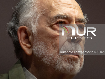 Director Francis Ford Coppola attends the Francis Ford Coppola Masterclass during the 19th Rome Film Festival at Sala Sinopoli in Rome, Ital...