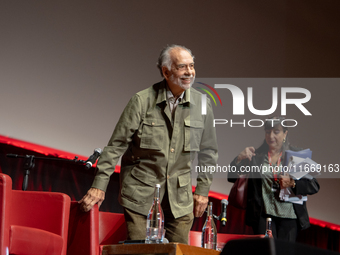 Director Francis Ford Coppola attends the Francis Ford Coppola Masterclass during the 19th Rome Film Festival at Sala Sinopoli in Rome, Ital...