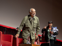 Director Francis Ford Coppola attends the Francis Ford Coppola Masterclass during the 19th Rome Film Festival at Sala Sinopoli in Rome, Ital...