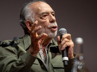 Director Francis Ford Coppola attends the Francis Ford Coppola Masterclass during the 19th Rome Film Festival at Sala Sinopoli in Rome, Ital...