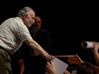 Director Francis Ford Coppola attends the Francis Ford Coppola Masterclass during the 19th Rome Film Festival at Sala Sinopoli in Rome, Ital...