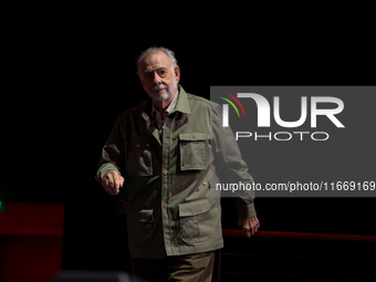 Director Francis Ford Coppola attends the Francis Ford Coppola Masterclass during the 19th Rome Film Festival at Sala Sinopoli in Rome, Ital...