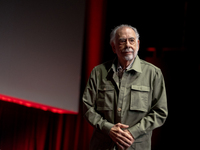 Director Francis Ford Coppola attends the Francis Ford Coppola Masterclass during the 19th Rome Film Festival at Sala Sinopoli in Rome, Ital...