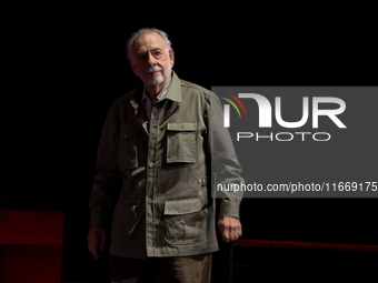 Director Francis Ford Coppola attends the Francis Ford Coppola Masterclass during the 19th Rome Film Festival at Sala Sinopoli in Rome, Ital...