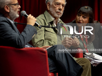 Director Francis Ford Coppola attends the Francis Ford Coppola Masterclass during the 19th Rome Film Festival at Sala Sinopoli in Rome, Ital...