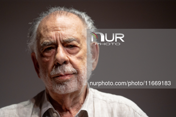 Director Francis Ford Coppola attends the Francis Ford Coppola Masterclass during the 19th Rome Film Festival at Sala Sinopoli in Rome, Ital...