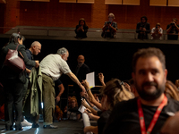 Director Francis Ford Coppola attends the Francis Ford Coppola Masterclass during the 19th Rome Film Festival at Sala Sinopoli in Rome, Ital...