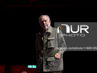 Director Francis Ford Coppola attends the Francis Ford Coppola Masterclass during the 19th Rome Film Festival at Sala Sinopoli in Rome, Ital...