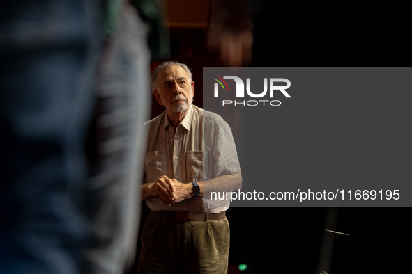 Director Francis Ford Coppola attends the Francis Ford Coppola Masterclass during the 19th Rome Film Festival at Sala Sinopoli in Rome, Ital...