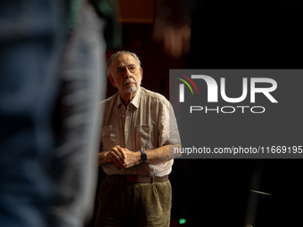 Director Francis Ford Coppola attends the Francis Ford Coppola Masterclass during the 19th Rome Film Festival at Sala Sinopoli in Rome, Ital...