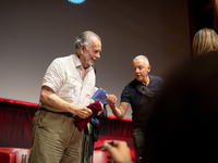 Director Francis Ford Coppola attends the Francis Ford Coppola Masterclass during the 19th Rome Film Festival at Sala Sinopoli in Rome, Ital...