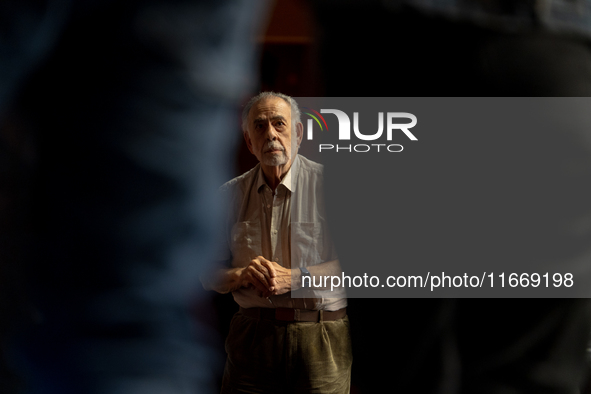 Director Francis Ford Coppola attends the Francis Ford Coppola Masterclass during the 19th Rome Film Festival at Sala Sinopoli in Rome, Ital...