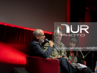 Director Francis Ford Coppola attends the Francis Ford Coppola Masterclass during the 19th Rome Film Festival at Sala Sinopoli in Rome, Ital...