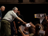 Director Francis Ford Coppola attends the Francis Ford Coppola Masterclass during the 19th Rome Film Festival at Sala Sinopoli in Rome, Ital...