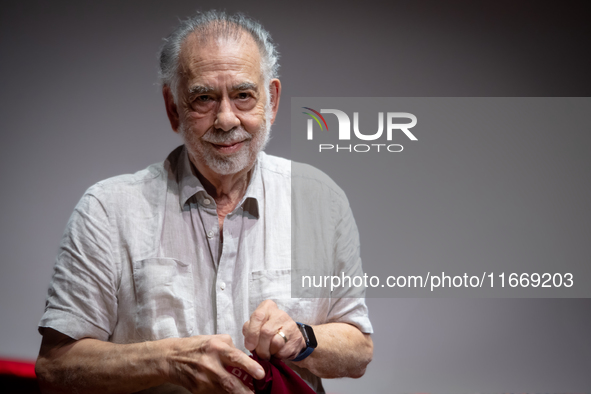 Director Francis Ford Coppola attends the Francis Ford Coppola Masterclass during the 19th Rome Film Festival at Sala Sinopoli in Rome, Ital...