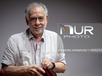 Director Francis Ford Coppola attends the Francis Ford Coppola Masterclass during the 19th Rome Film Festival at Sala Sinopoli in Rome, Ital...