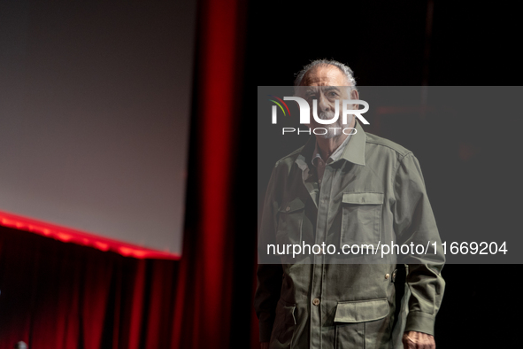 Director Francis Ford Coppola attends the Francis Ford Coppola Masterclass during the 19th Rome Film Festival at Sala Sinopoli in Rome, Ital...