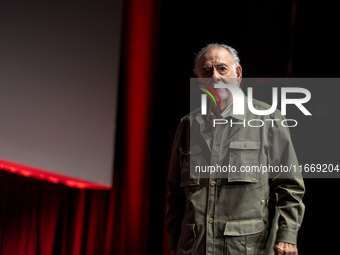 Director Francis Ford Coppola attends the Francis Ford Coppola Masterclass during the 19th Rome Film Festival at Sala Sinopoli in Rome, Ital...