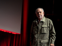 Director Francis Ford Coppola attends the Francis Ford Coppola Masterclass during the 19th Rome Film Festival at Sala Sinopoli in Rome, Ital...