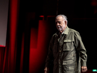 Director Francis Ford Coppola attends the Francis Ford Coppola Masterclass during the 19th Rome Film Festival at Sala Sinopoli in Rome, Ital...