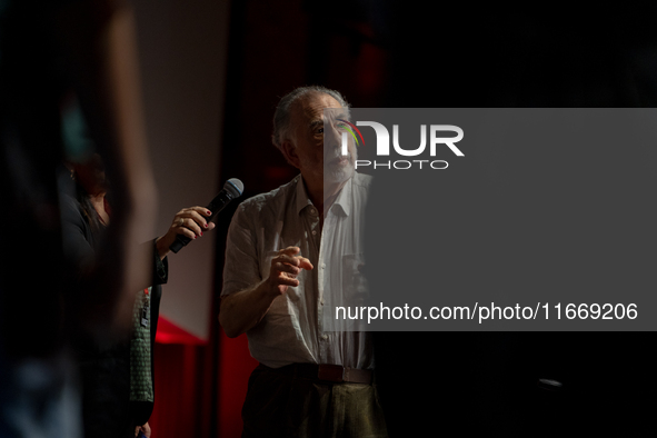 Director Francis Ford Coppola attends the Francis Ford Coppola Masterclass during the 19th Rome Film Festival at Sala Sinopoli in Rome, Ital...