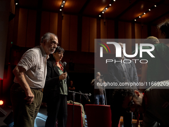 Director Francis Ford Coppola attends the Francis Ford Coppola Masterclass during the 19th Rome Film Festival at Sala Sinopoli in Rome, Ital...