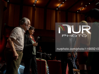 Director Francis Ford Coppola attends the Francis Ford Coppola Masterclass during the 19th Rome Film Festival at Sala Sinopoli in Rome, Ital...