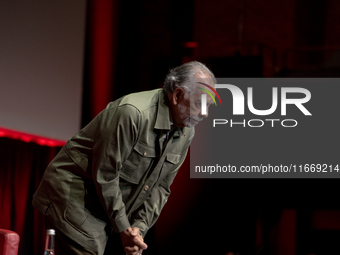 Director Francis Ford Coppola attends the Francis Ford Coppola Masterclass during the 19th Rome Film Festival at Sala Sinopoli in Rome, Ital...