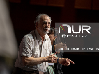 Director Francis Ford Coppola attends the Francis Ford Coppola Masterclass during the 19th Rome Film Festival at Sala Sinopoli in Rome, Ital...