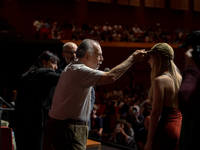 Director Francis Ford Coppola attends the Francis Ford Coppola Masterclass during the 19th Rome Film Festival at Sala Sinopoli in Rome, Ital...