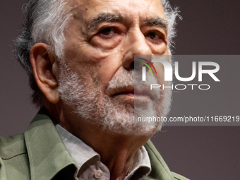 Director Francis Ford Coppola attends the Francis Ford Coppola Masterclass during the 19th Rome Film Festival at Sala Sinopoli in Rome, Ital...