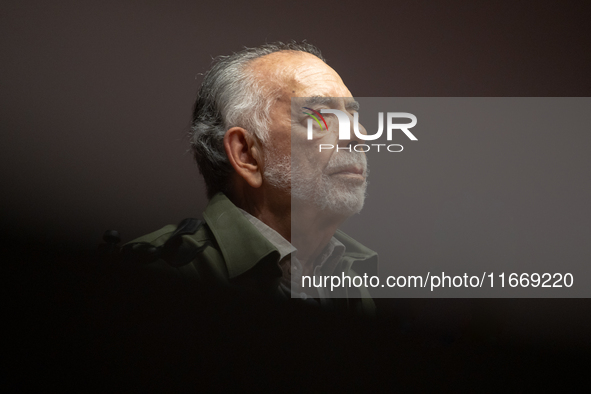 Director Francis Ford Coppola attends the Francis Ford Coppola Masterclass during the 19th Rome Film Festival at Sala Sinopoli in Rome, Ital...