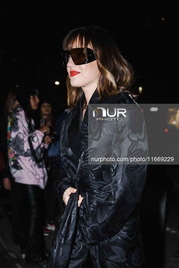 Beatrice Granno attends the Etro Fashion Show during the Milan Womenswear Spring/Summer 2025 in Milan, Italy, on September 18, 2024 