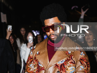 Khalid attends the Etro Fashion Show during the Milan Womenswear Spring/Summer 2025 in Milan, Italy, on September 18, 2024 (