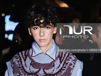 Ariete attends the Etro Fashion Show during the Milan Womenswear Spring/Summer 2025 in Milan, Italy, on September 18, 2024 (