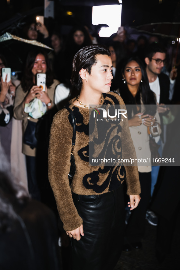 Kaito Takahashi attends the Etro Fashion Show during the Milan Womenswear Spring/Summer 2025 in Milan, Italy, on September 18, 2024 