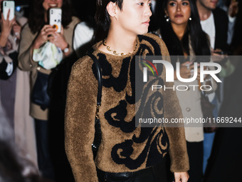 Kaito Takahashi attends the Etro Fashion Show during the Milan Womenswear Spring/Summer 2025 in Milan, Italy, on September 18, 2024 (