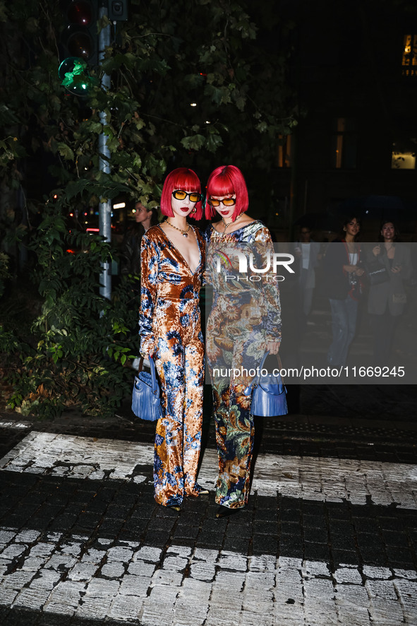 Amiaya attends the Etro Fashion Show during the Milan Womenswear Spring/Summer 2025 in Milan, Italy, on September 18, 2024 