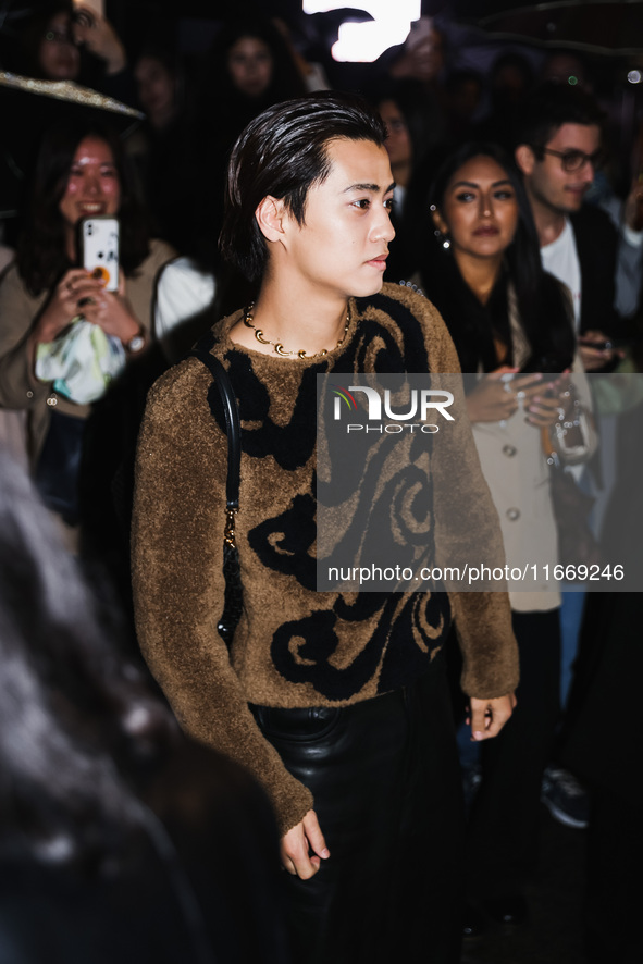 Kaito Takahashi attends the Etro Fashion Show during the Milan Womenswear Spring/Summer 2025 in Milan, Italy, on September 18, 2024 